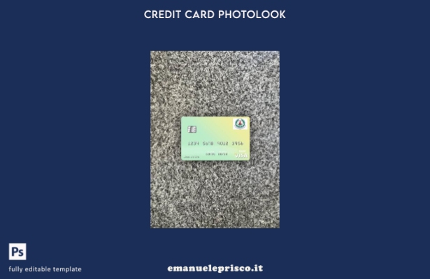 modello frontale photolook per carta di debito visto della Banca d'Avorio del Su